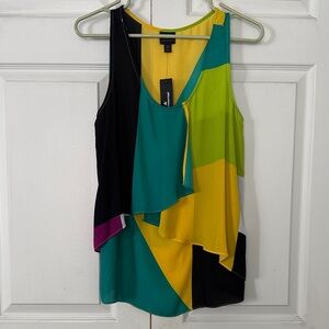 Worthington Multicolor Layered Tank Top S